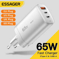 Essager 65W USB GaN Jenis C Pengecas QC4.0 PD3.0 Xiaomi 13 12 Redmi แล็ปท็อป