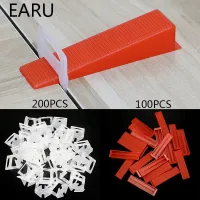 【CW】 300pcs Plastic Leveling System 200 Clips 100 Wedges Tiling Floor Wall Carrelage Tools Spacers Locator Leveler