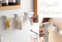 L102 ที่บีบยาสีฟันรุ่นแม่เหล็กติดผนัง Magnetic toothpaste squeezer ที่บีบยาสีฟัน Minimal