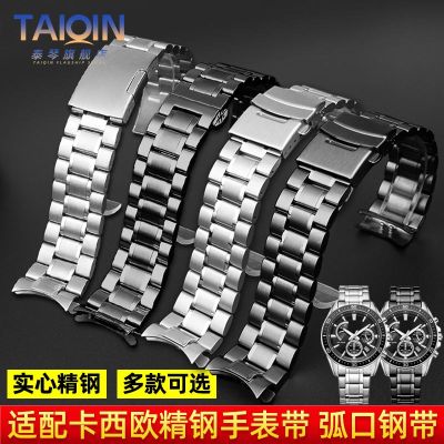 Suitable for Casio MTP-1375 EFV-540 500 EFS-S510 EFB-650 stainless steel watch strap male