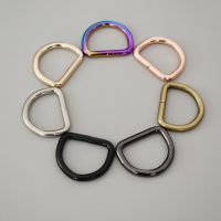 10 Pcs/Lot D Ring For 1Inch(25mm) Webbing Dog Collar Connect Metal Buckle Heavy Duty Semi Ring Ribbon Clasp Knapsack Belt Buckle Bag Accessories