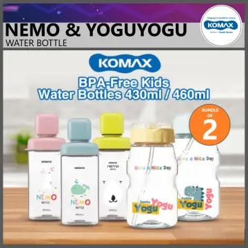 Komax Juice Bottles 18.5-oz | Set-of-4 Reusable Juice & Smoothie Bottles | BPA-Free Plastic, Shatterproof, Leakproof, Freezer & Dishwasher Safe | Wide