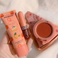 68128-03PE Kiss Beauty Peach Cake 3 in 1 บีบี+ปัดแก้ม+ลิปกลอส ชุดเซ็ต 3 ชิ้น ชุดแต่หน้า