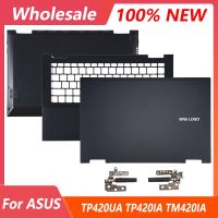 ใหม่สำหรับ ASUS Vivobook พลิก14 TP420UA TM420IA TP420IA TM420U ปกหลัง LCD ที่วางฝ่ามือบานพับเคสด้านล่างฝาครอบด้านบน