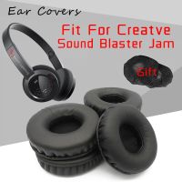 Ear Pads For Creative Sound Blaster Jam Headphone Earpads Replacement Headset Ear Pad PU Leather Sponge Foam