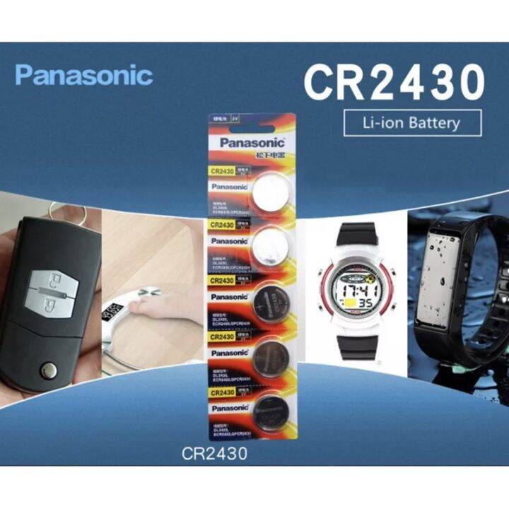Panasonic Lithium Battery 3V CR2430 CR2450 Button Cell Coin Batteries