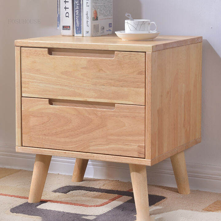 Kruzo TODD Rubberwood Bedside Table with Drawer | Lazada PH