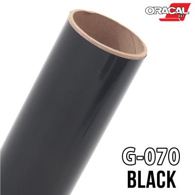 Oracal 651 G070 สติ๊กเกอร์สีดำเงา ติดรถยนต์ (กดเลือกขนาด)