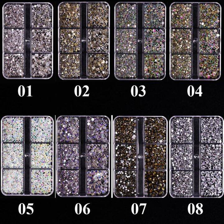 curtes-shiny-diy-nail-art-decorations-flat-bottom-nail-glitter-jewelry-3d-nail-rhinestones-6-gridsbox-colorful-glass-crystal-mixed-shape-manicure-accessories