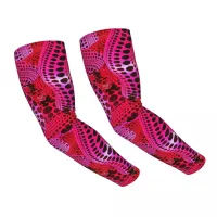 Yayoi Kusama Sun UV Protection Cooling Arm Sleeves Men Women Polkadot Pinky Sports Running Tattoo Cover Up Sleeves