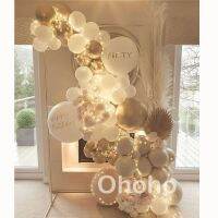 （koko party supplies）ผู้ใหญ่50th วันเกิด BalloonsWhiteBalloon Arch ชุดงานแต่งงาน Baby Shower Baptism GenderDecor