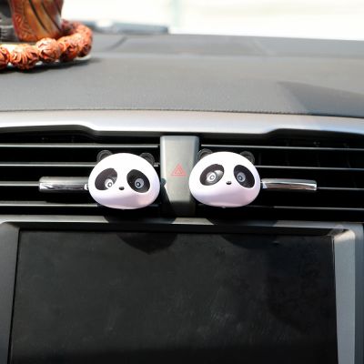 【DT】  hotFactory Price Car Styling Air Conditioning Vent Air Freshener solid perfume Panda Eyes Flavoring In the Car perfume