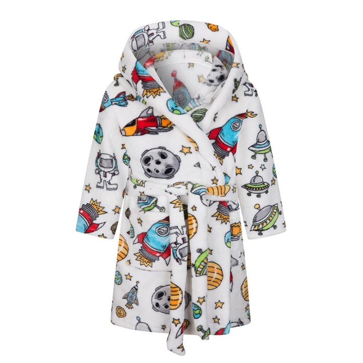 xiaoli-clothing-ฤดูหนาว-flannel-เสื้อคลุมอาบน้ำสำหรับเด็กชุดนอนไดโนเสาร์ชายหญิงเสื้อคลุมอาบน้ำเด็กชุดนอนเด็กชุดว่ายน้ำเด็ก39-s-ชุดนอน