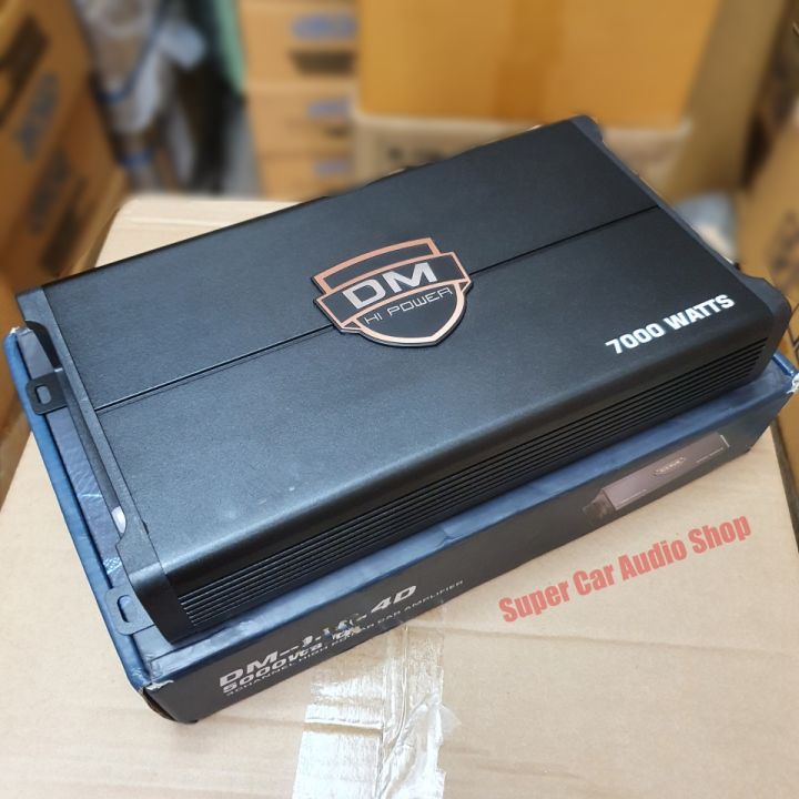 เพาเวอร์แอมป์-class-d-4-ch-dm-power-แอมป์-คลาสดี-4ch-7000w-dm-700-เพาเวอร์แอมป์-คลาสดี-4-ch-7000w-ยี่ห้อ-dm-hipower-เพาเวอร์รถยนต์-class-d-4-ch-7000-w