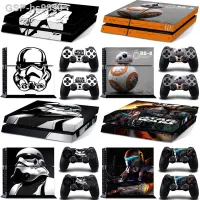 Hs9850สติ๊กเกอร์สำหรับเกมคอนโซลเกมไวนิล BB-8สตาร์วอร์สสำหรับ PlayStation 4คอนโทรลเลอร์ GamePad การพิมพ์ฟิล์มปก