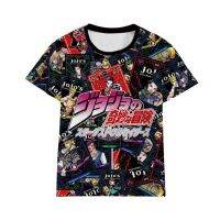 NEW Jojo Strange Adventure T-shirt Summer Games Student Short Sleeve Sports Cartoon Anime Goods Mens Wear