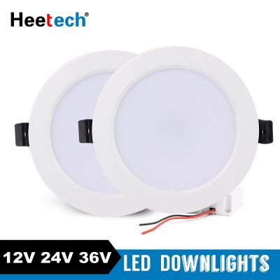 ไฟดาวน์ไลท์ Led,ไฟ LED ดาวน์ไลท์ Ac/dc 12V 24V 36V โคมไฟเพดานทรงกลมตกแต่ง36W 18W 15W 12W 9W ไฟสปอร์ตไลท์ LED 3W สำหรับแรงดันไฟฟ้าต่ำ