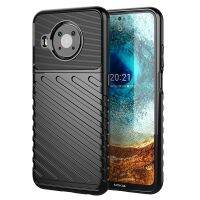 SmartPhonemall For Nokia X20 Thunderbolt Shockproof TPU Protective Soft Case(Black)