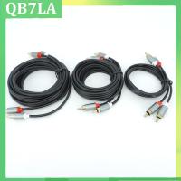 QB7LA Store 1m/3/2m 2 RCA Male To 2RCA Male Audio connector extend Cable Amplifier cord For speakers Theater DVD TV CD Soundbox Gold Plated