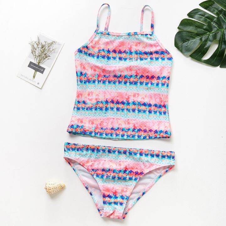 2019-girls-swimsuit-two-piece-gradual-children-39-s-swimwear-8-14-years-kids-girls-swimwear-tankini-swimsuits-cz966