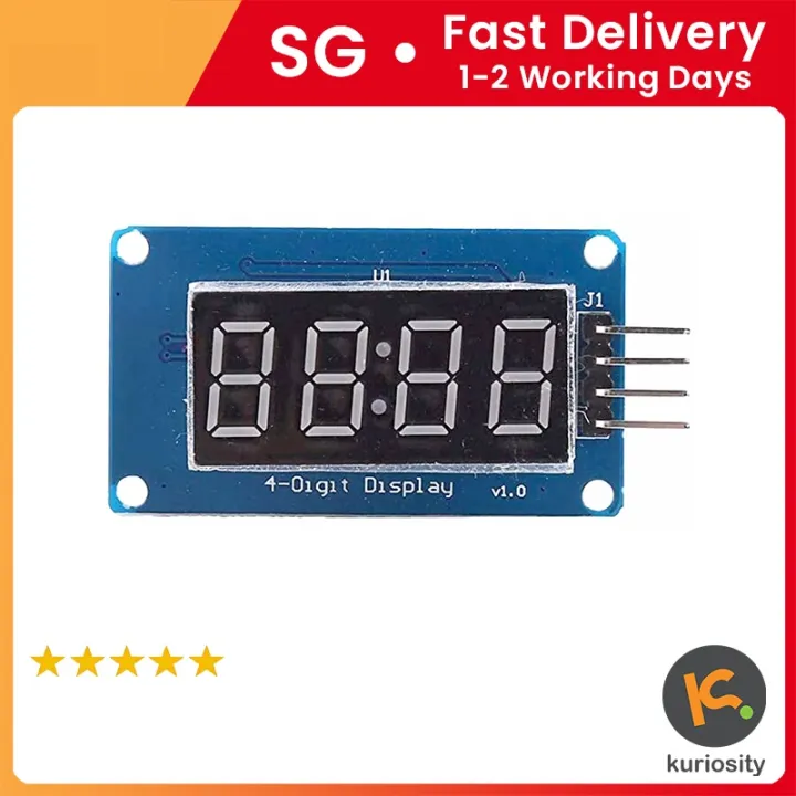 4-Digit LED Segment Display Module TM1637 | Lazada Singapore