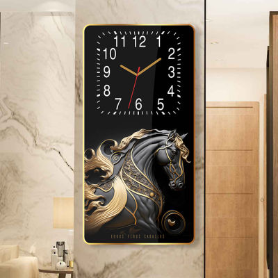 นาฬิกาแขวนผนังเสริมฮวงจุ้ยภาพ 12 นักษัตร ฟิล์มกระจกนิรภัย นาฬิกาไร้เสียง ของขวัญปีใหม่ ของขวัญมอบให้ผู้ใหญ่ ของขวัญขึ้นบ้านใหม่