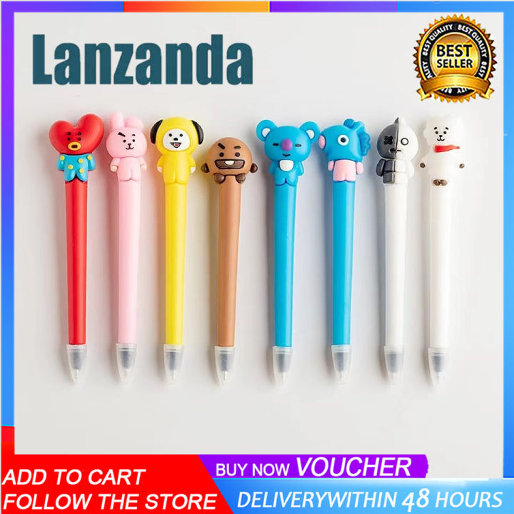 Animal Gel Pen Kawaii Stationery Black Ink Gel Pen School Supplies