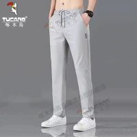 Woodpecker pants mens summer thin section straight canister han edition slacks tide sweatpants new business trousers