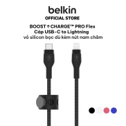 Cáp sạc USB-C to Lightning BOOST CHARGETM PRO Flex Belkin vỏ silicone bọc