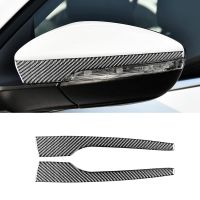 ❁┅☁ Rearview Mirror Trim Cover Sticker Decoration Carbon Fiber For Sagitar 2012-2018 Accessories