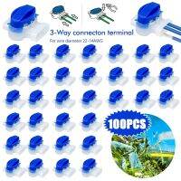 ✜❀ 10-100pcs Cable Connector for Robotic Lawnmower 3-Way Cable Connector Waterproof Terminal for Garden Robotic Lawn Mower 22-14AWG