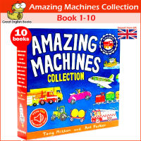 (In Stock) *พร้อมส่ง *ลิขสิทธิ์แท้ original* หนังสือนิทานเกี่ยวกับยานพาหนะ Amazing Machines 10-Book with QR Code Audio