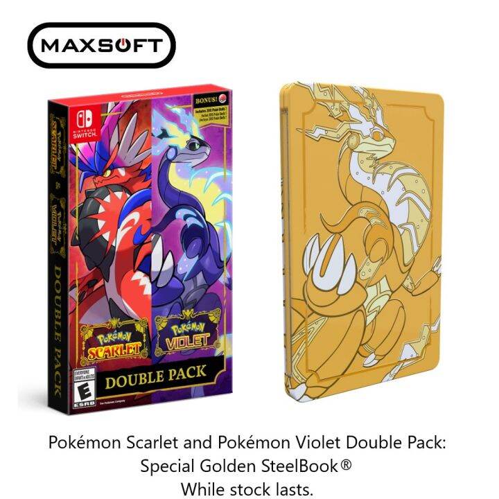 Nintendo Switch Pokemon Scarlet And Pokemon Violet Double Pack With ...