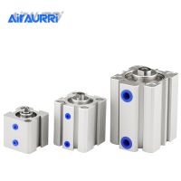 กระบอกลม Sda Series นิวเมติกขนาดกะทัดรัด Airtac ประเภท16 20 32 40 50 63มม. Bore ถึง5 10 15 20 25 30 35 40 45 50มม.