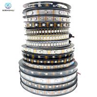 DC12V WS2815 5050RGB 5m/Roll 30/60/144leds/m Black/White PCB IP30/IP65/IP67 Individually Addressable Smart led pixel strip light