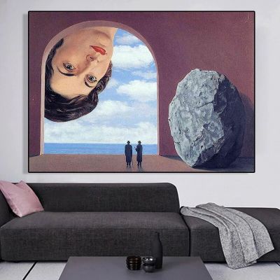 Rene Magritte สถิตยศาสตร์ศิลปะคลาสสิกผ้าใบวาดภาพแนวตั้งภาพวาดบนผืนผ้าใบผลิตภัณฑ์ศิลปะบนผนังภาพห้องภาพการตกแต่งบ้าน Cuadros 1ชิ้นกรอบด้านในหรือไร้กรอบ