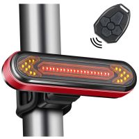 【LZ】❈  ZK30 Bicicleta Luz USB Recarregável LED Cauda Luz Advertência Luz Traseira Inteligente Sem Fio Remoto Turn Signal Luz Lanterna Bicicleta