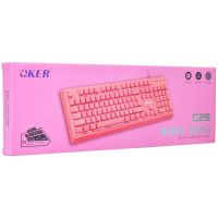 Keyboard Oker G29 รุ่น Bling Bling สีชมพู