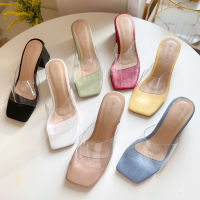 [ส่งเร็วพิเศษ!] Shoes house. ส้นสูงจระเข้ใส มี 7 สี สูง2 นิ้ว รองเท้าส้นสูง ญ ตกแต่งด้วยหนังพิมพ์ลายจระเข้ ไซต์ 36-40 สั่งตรงไซต์กันได้สำหรับเท้าอวบ แนะนำบวก1 นะคะ