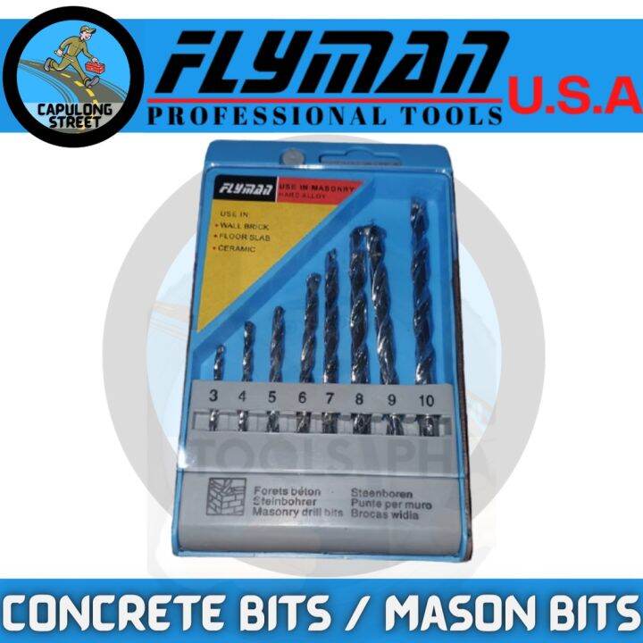 FLYMAN MASON BITS FLYMAN CONCRETE BITS FOR DRILL & CORDLESS DRILL BALA