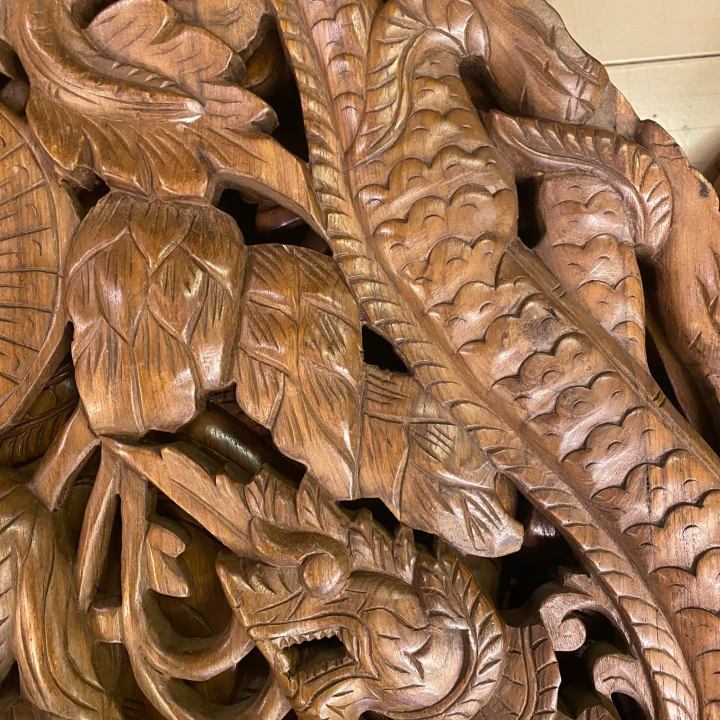 พระพุทธรูปแกะสลัก-ไม้สักแกะสลัก-90-ซม-หนา-4-ซม-พระพุทธรูปใหญ่-พญานาคแกะสลัก-รับประกันการจัดส่ง-งดงามละเอียด-ฝีมือคนไทย-buddha-teak-wooden-carved