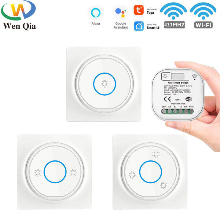 smart-home-wifi-and-rf-smart-light-switch-kinetic-wireless-self-powered-wall-switch-remote-control-2way-timing-module-220v-16a