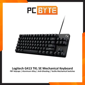 Logitech G413 TKL SE Mechanical Gaming Keyboard - Compact Backlit Keyboard  with Tactile Mechanical Switches, Anti-Ghosting, Compatible with Windows,  macOS - Black Aluminum 
