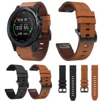 Quick Fit Leather Strap For Garmin Descent Mk2/Mk2i/Mk1 D2 Bravo Charlie Delta PX G1 Solar Band 22mm 26mm Bracelet Wristbands Straps