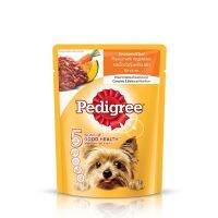 [12 PCS] Pedigree Pouch เพดดิกรีเพาซ์รสเนื้อวัวตุ๋นพร้อมผัก 80g X 12 ซอง