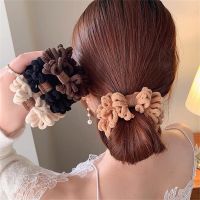 New Ladies Plush Hair Rope Cute Bear Hairbands for Women Girls Fashion Elastic Hairrings Ponytail Rubber Band Hair Accessories