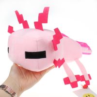 ❧ETJGFHY ตุ๊กตาเกมเมอร์ตุ๊กตาหนานุ่มลาย Minecraft Axolotl 30Cm ใหม่น่ารักสำหรับเป็นของขวัญเด็ก