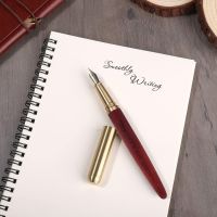 REPAY ไม้หอมไม้จันทน์ ปากกาหมึกหมึก ทองเหลืองเบิ้ล สีแดงเเดง ปากกาหมึกซึม ของใหม่ ปากกาของขวัญ ออฟฟิศสำหรับทำงาน