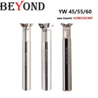 BEYOND YW 45 55 60 องศาประกบร่องกัด YW55 YW60 25-C16-120L-2T YW45 CNC รูด้านในตรงก้านเราเตอร์บิต