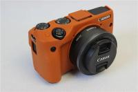 Soft Silicone Rubber Camera Case for Canon EOS M3 (Coffee)